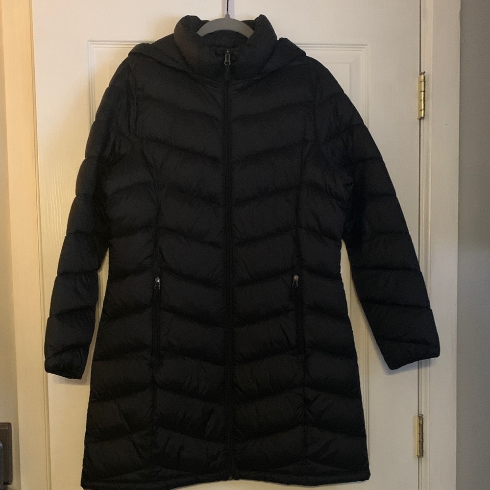 Charter Club Women's Black Puffer hooded Jacket